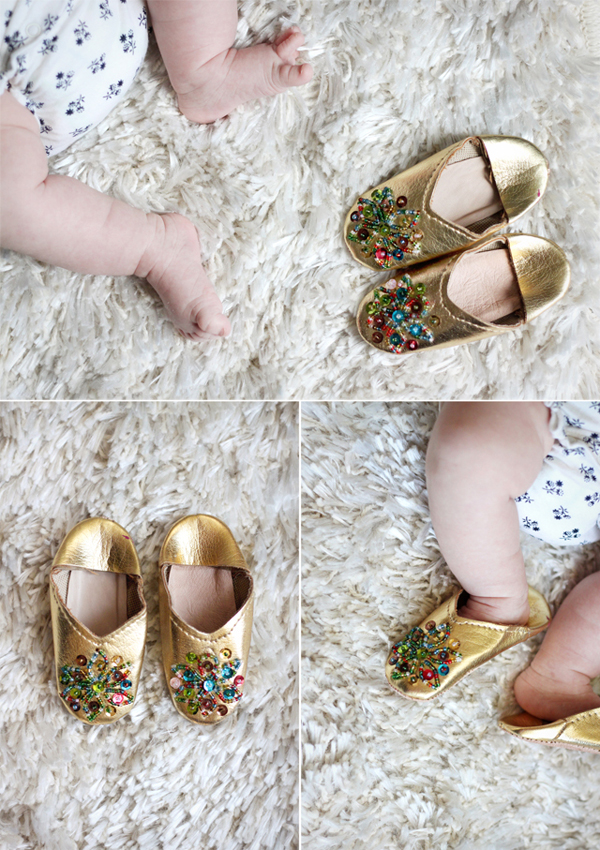just-bella-gold-slippers