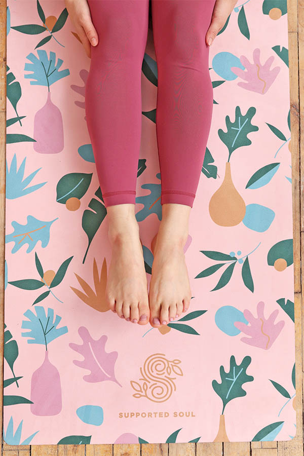 Extra Long Yoga Mat - Sage Green - Love Generation - Yogashop
