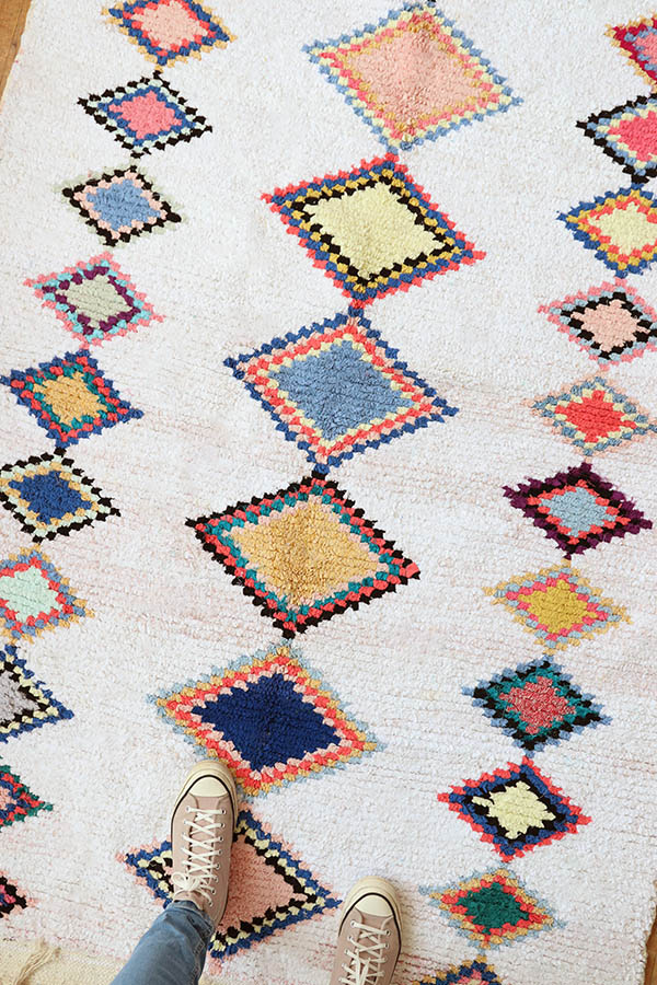 tapis Marocains colorés en coton. Chambre d'enfants. Baba Souk