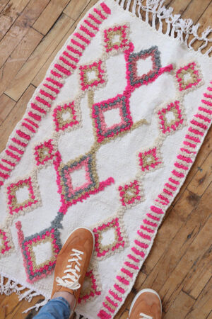 small Moroccan rugs cute kids pink Baba Souk