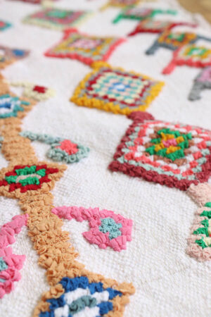 small Moroccan rugs, colorful cotton, Baba Souk