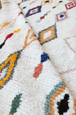 tapis Marocain coloré, coton, Baba Souk, Moontreal