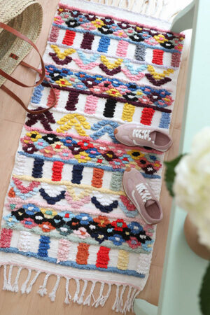 colorful moroccan rugs, cotton, handmade