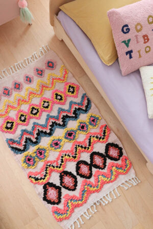 cute rugs, pink, colorful Moroccan rugs, handmade, Baba Souk