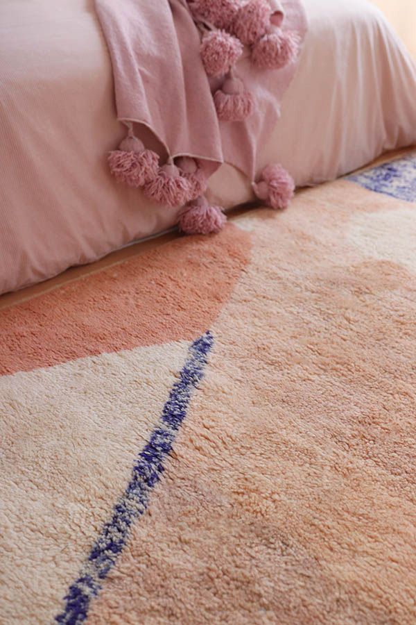 Moroccan rugs, modern, pink, blue, wool, Baba Souk