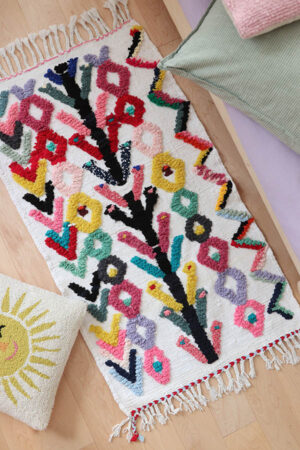 cute rugs, colorful Moroccan rugs, Baba Souk