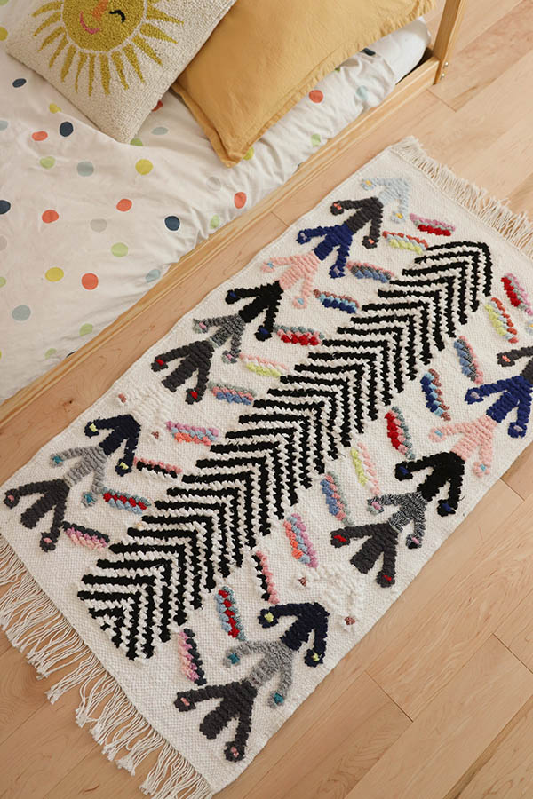 cute Moroccan rugs, small, cotton