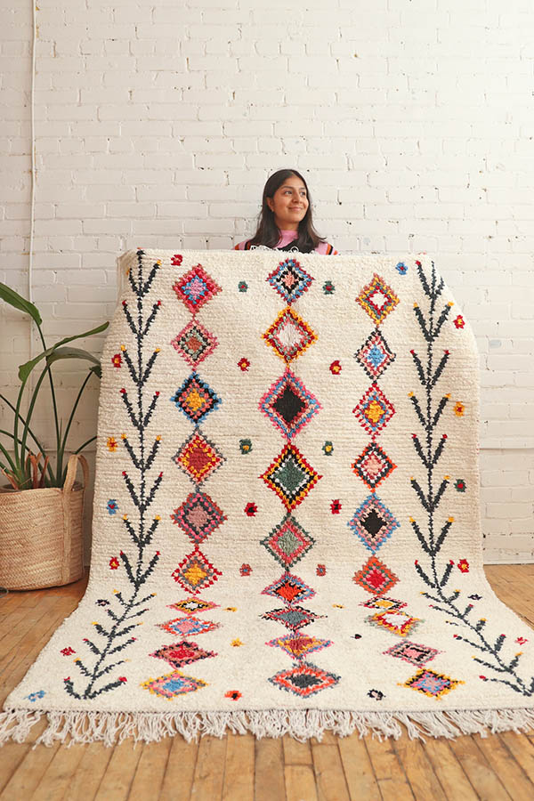 tapis Marocains Baba Souk, coloré en coton. Montréal, Canada