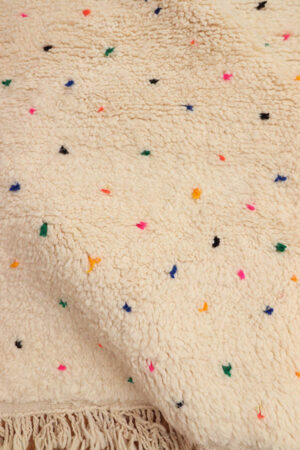 Tapis Marocain en laine, pois coloré, Funfetti, Baba Souk