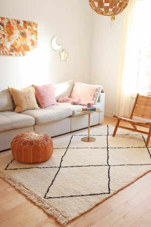 beni ourain Moroccan rugs, living room, Canada